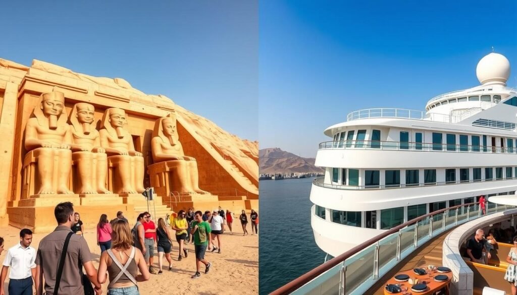 Abu Simbel temples with Nile cruise ship - 10 Day Egypt Tour for California travelers