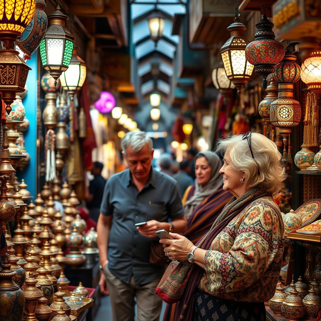 Australian couple from Hobart exploring Khan el-Khalili market in Cairo - planning for 2026/2027