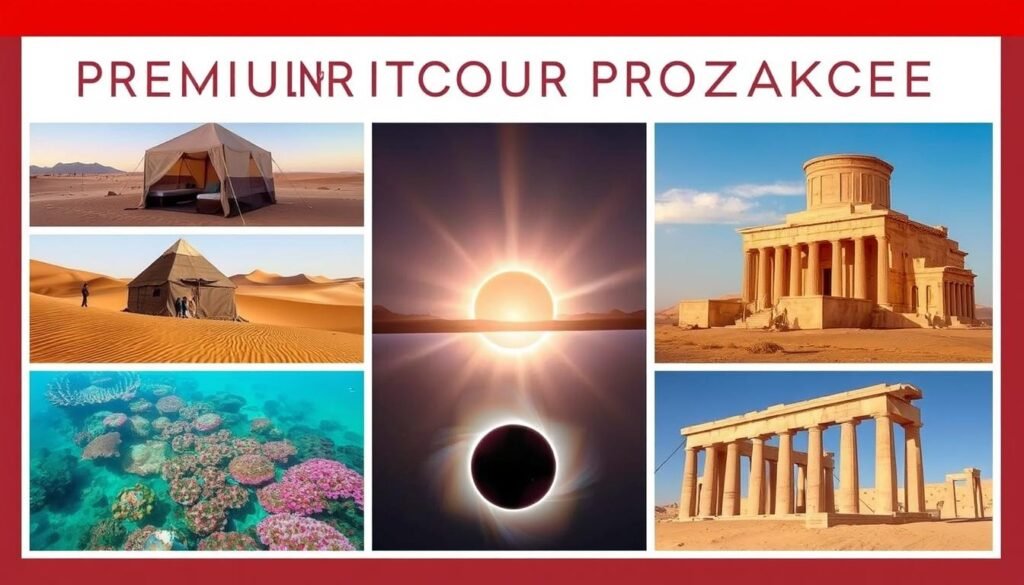 Comprehensive tour package featuring desert, historical sites and Red Sea