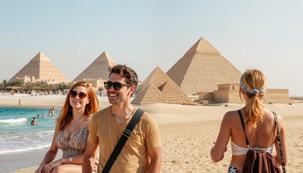 Hurghada beach resort with pyramids view - 12 Day Guided Tour to Egypt for California travelers