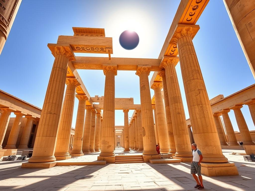 Luxor Temple viewing location for 2027 Total Solar Eclipse tours in Egypt