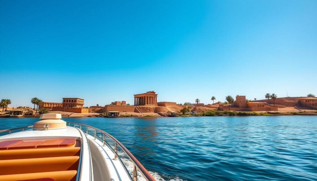 Nile cruise ship with eclipse viewing experience