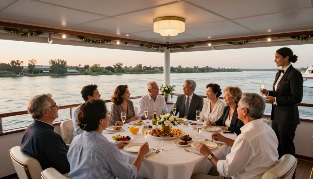 Private charter of a deluxe Nile cruise ship for a family celebration