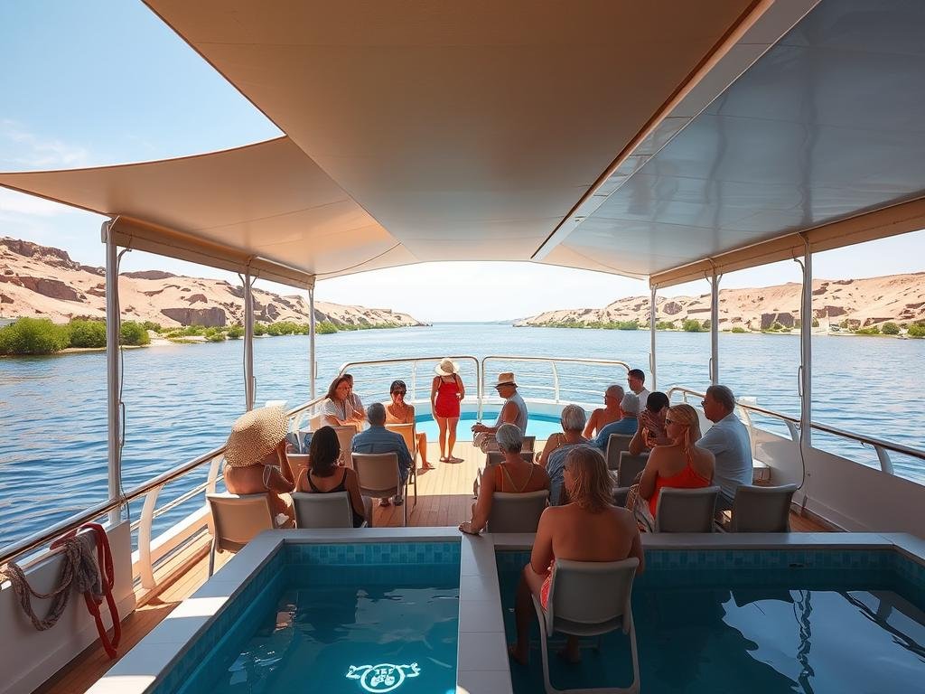 Summer Nile cruise with cooling amenities and early morning excursions