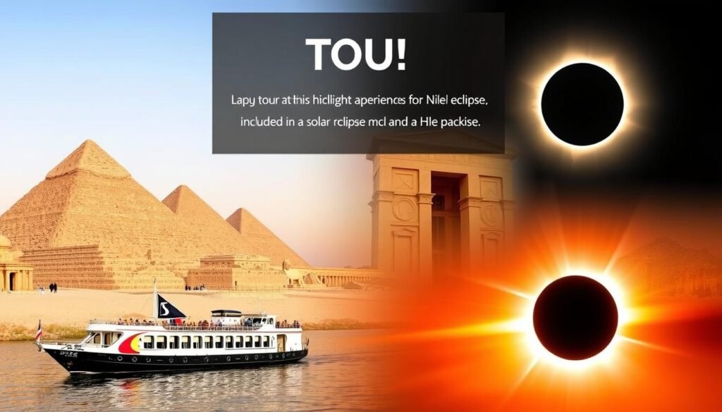 Tour package featuring pyramids, Luxor temples and eclipse viewing