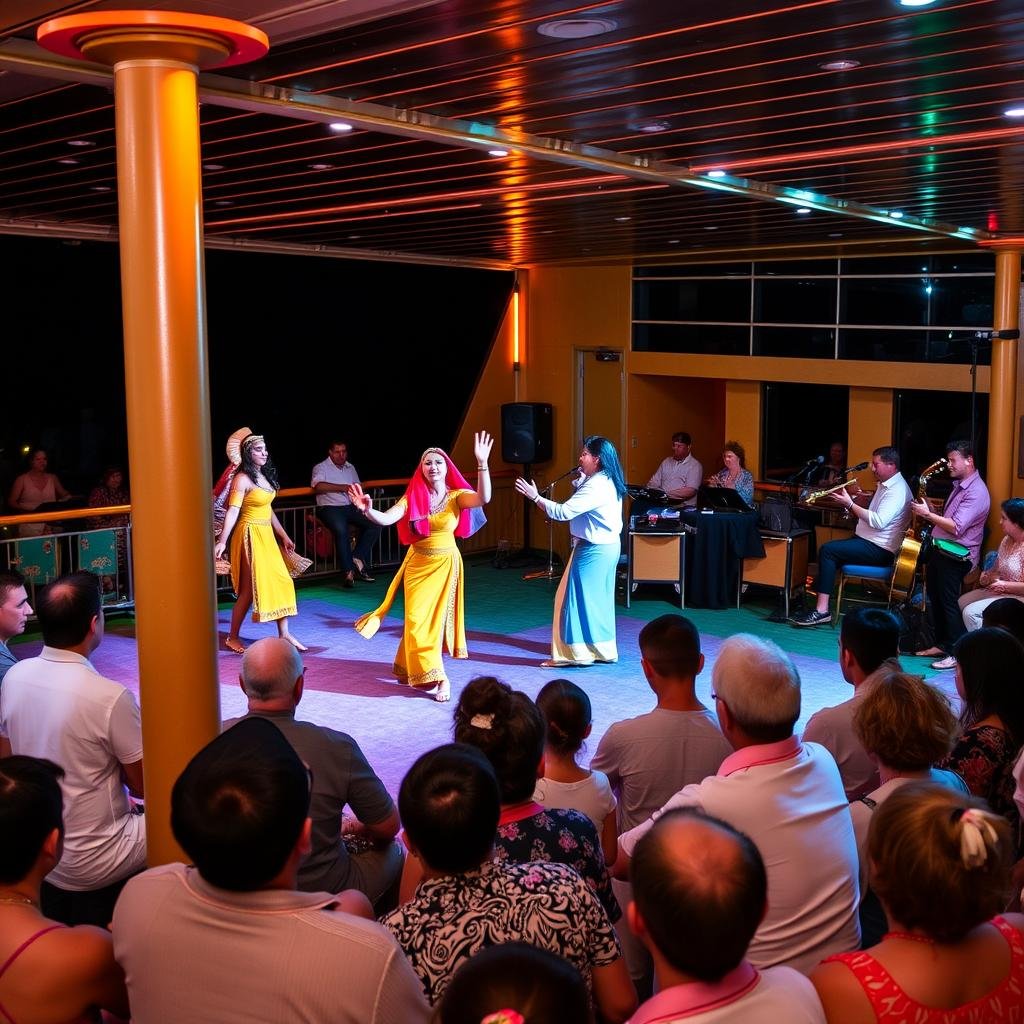 Traditional Egyptian dance performance on Nile cruise entertainment night for Australian tourists - Egypt Tours from Australia 2026/2027