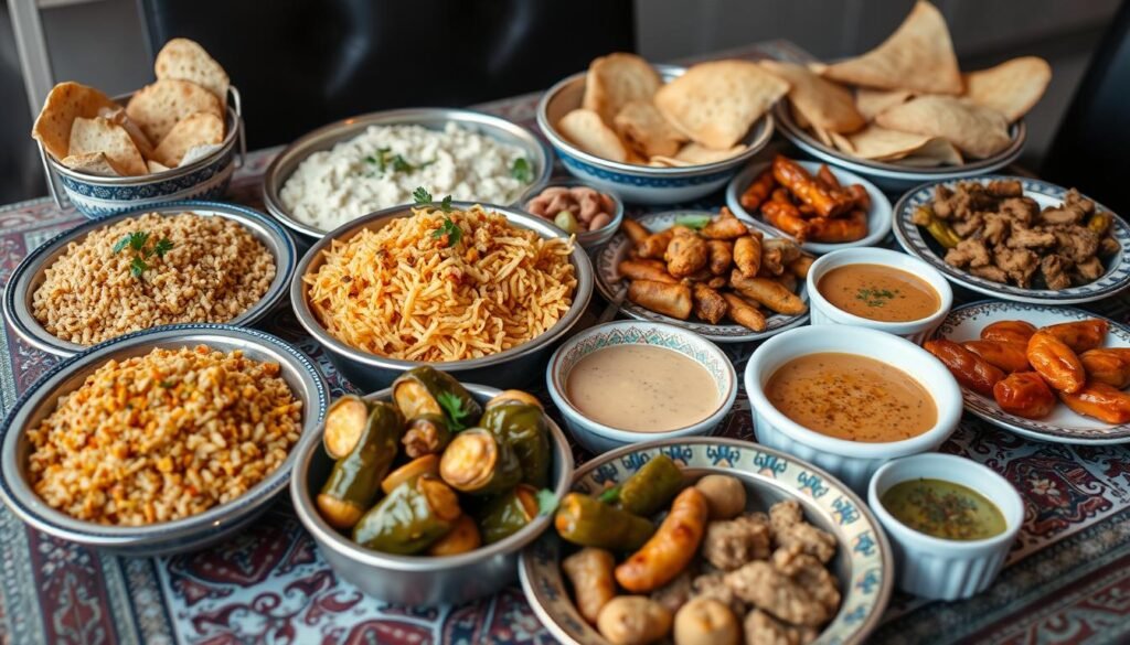 Traditional Egyptian food spread - Egypt Tours from Los Angeles 2026/2027