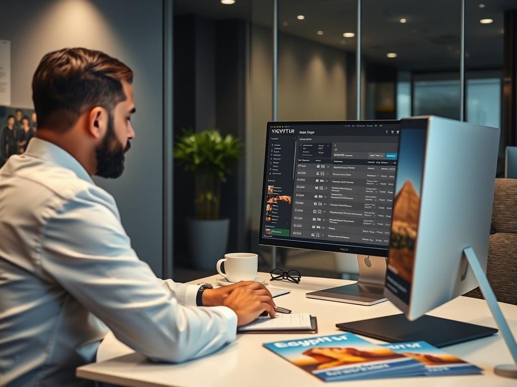 Travel consultant helping New York clients with Egypt flight arrangements for Egypt Tours from New York 2026/2027