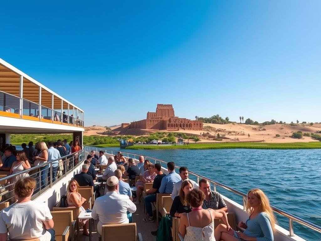 Winter Nile cruise with perfect weather conditions and comfortable temperatures